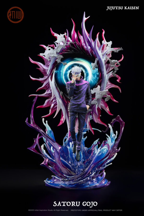 gojo jujutsu kaisen estatua 1 6 base led lcd8