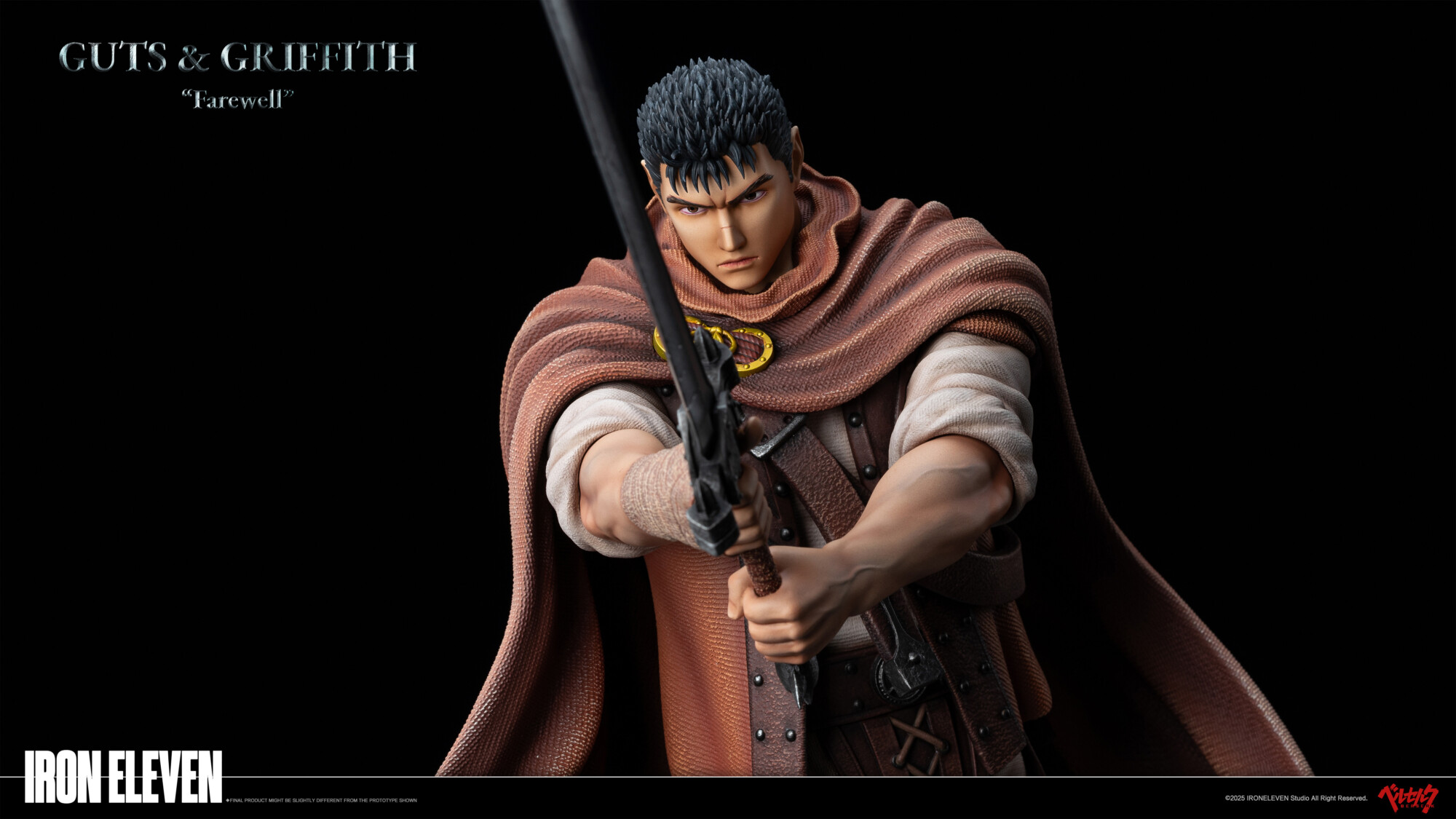 iron eleven berserk guts griffith snow farewell estatua 1 61 iron eleven berserk guts griffith snow farewell estatua 1 61