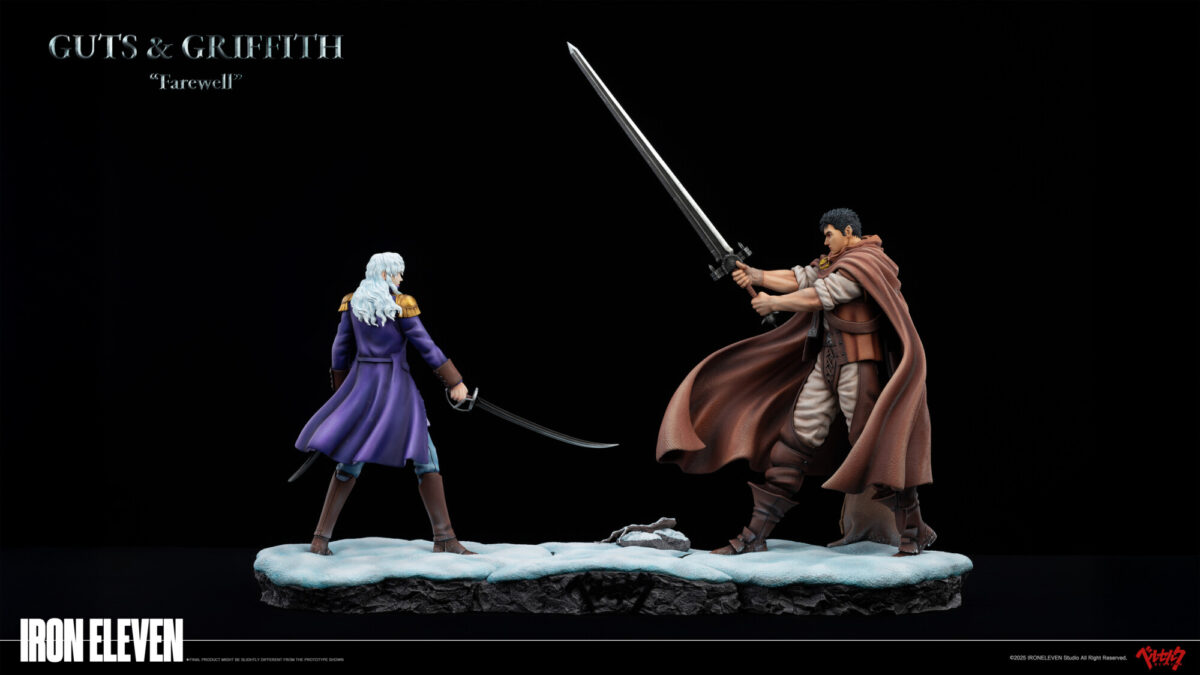 iron eleven berserk guts griffith snow farewell estatua 1 64