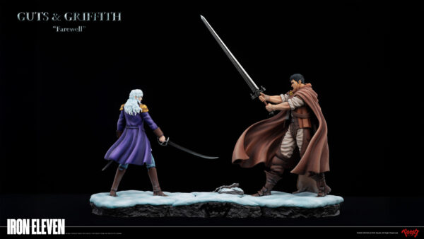 iron eleven berserk guts griffith snow farewell estatua 1 64