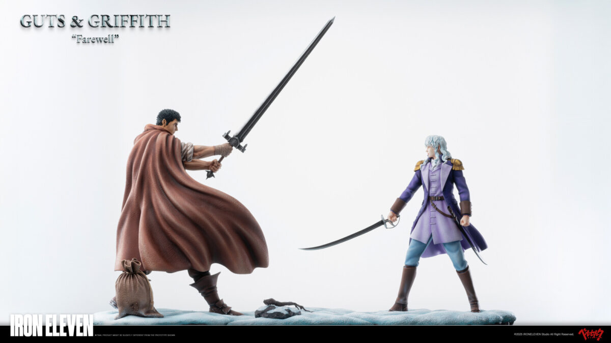 iron eleven berserk guts griffith snow farewell estatua 1 65
