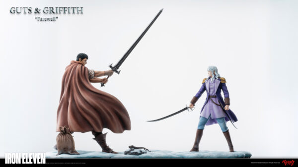 iron eleven berserk guts griffith snow farewell estatua 1 65