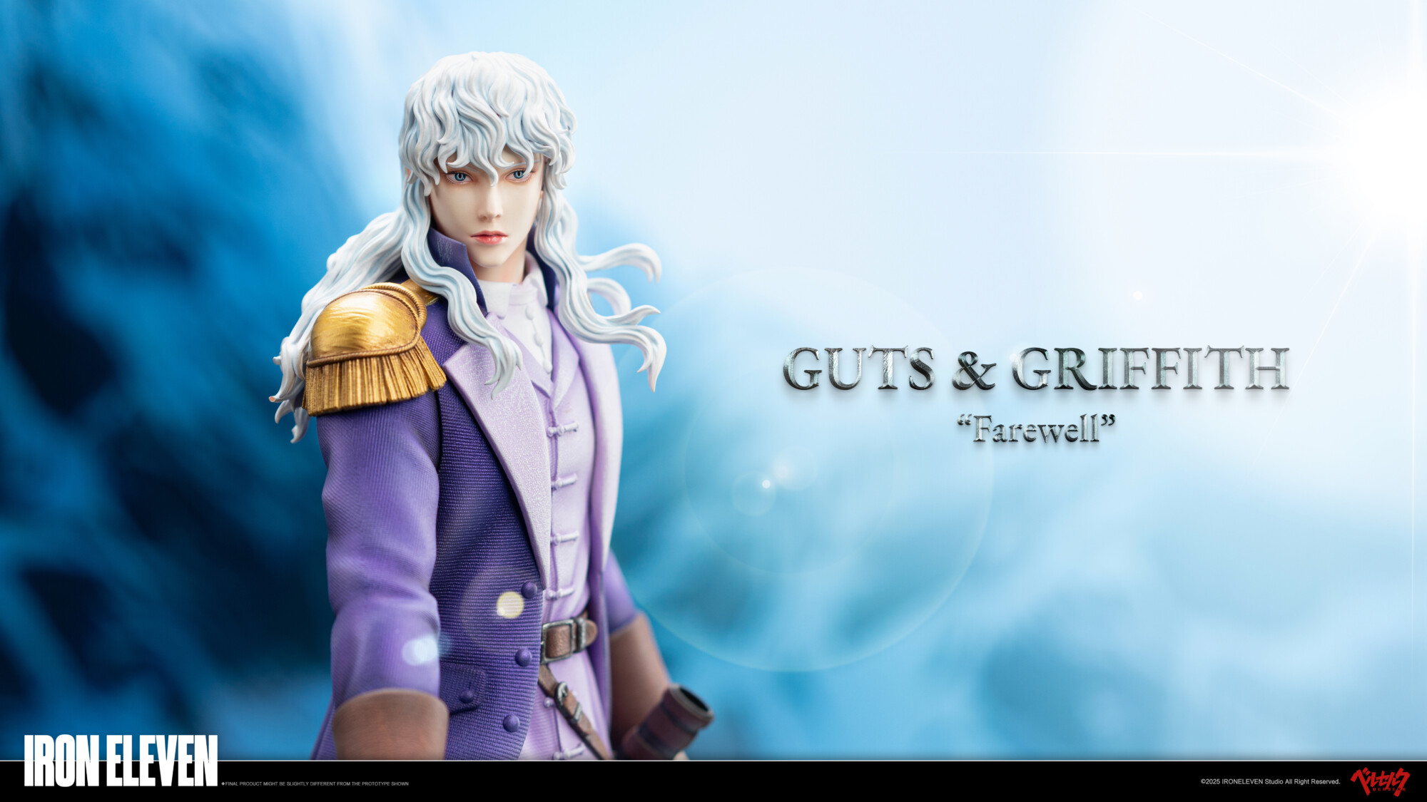 iron eleven berserk guts griffith snow farewell estatua 1 68 iron eleven berserk guts griffith snow farewell estatua 1 68