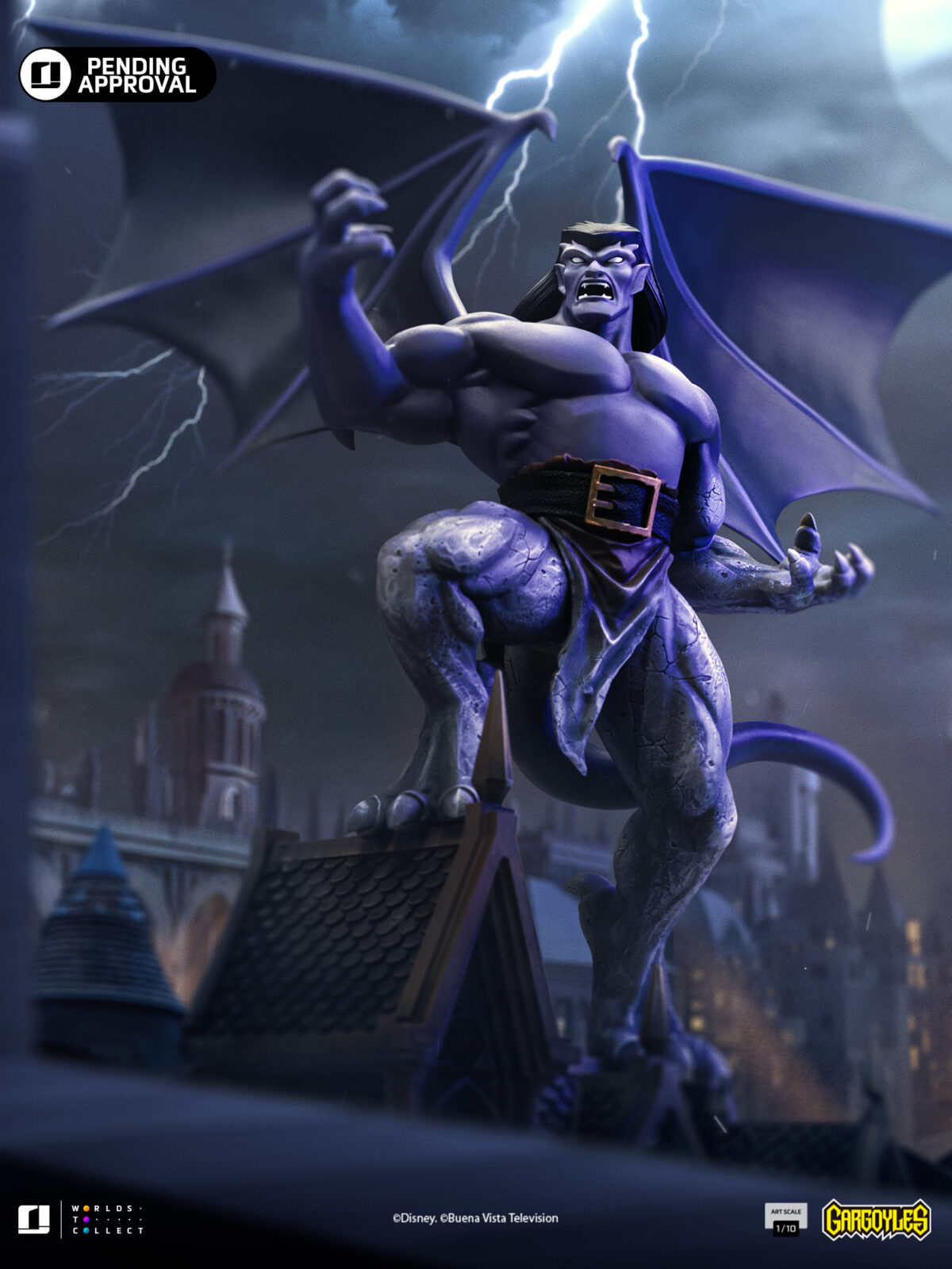 iron studios goliath gargoyles estatua resina 1 102