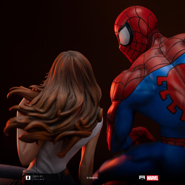 iron studios spiderman mary jane estatua marvel 1 63