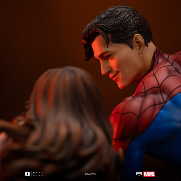 iron studios spiderman mary jane estatua marvel 1 65