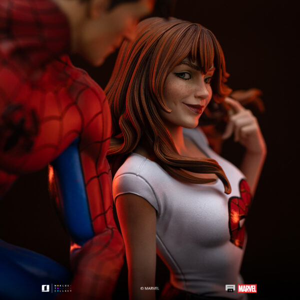 iron studios spiderman mary jane estatua marvel 1 66