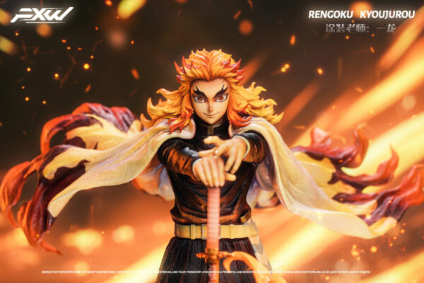 kyojuro rengoku fxw studio kimetsu no yaiba estatua 1 6.12