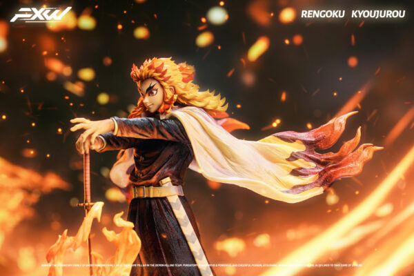 kyojuro rengoku fxw studio kimetsu no yaiba estatua 1 6.3