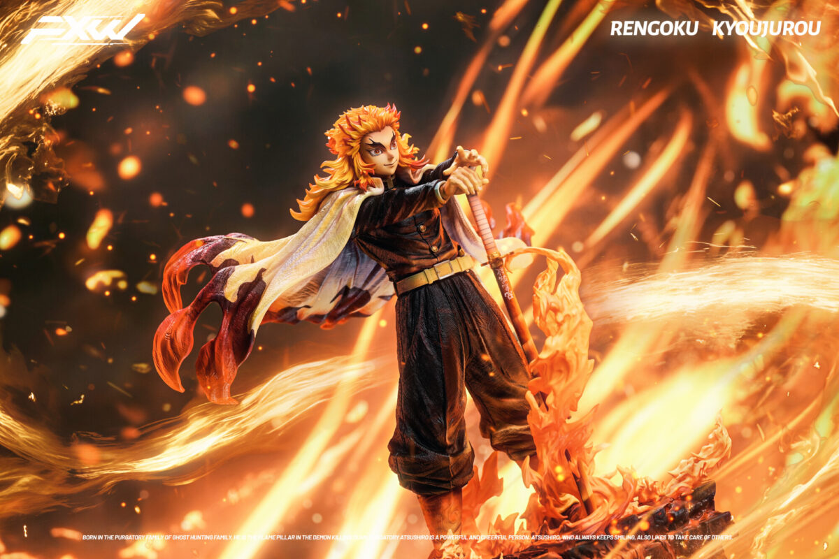 kyojuro rengoku fxw studio kimetsu no yaiba estatua 1 6.6