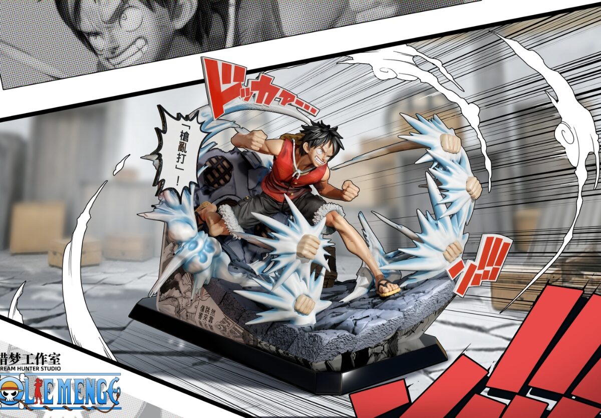 monkey d luffy dream hunter studio one piece estatua resina2