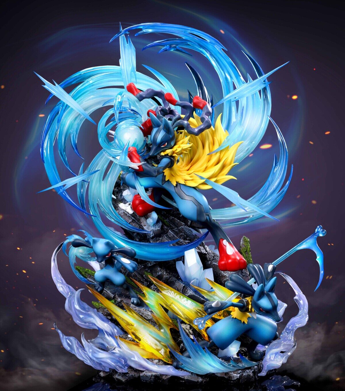 phoenix studio lucario estatua resina 1 65