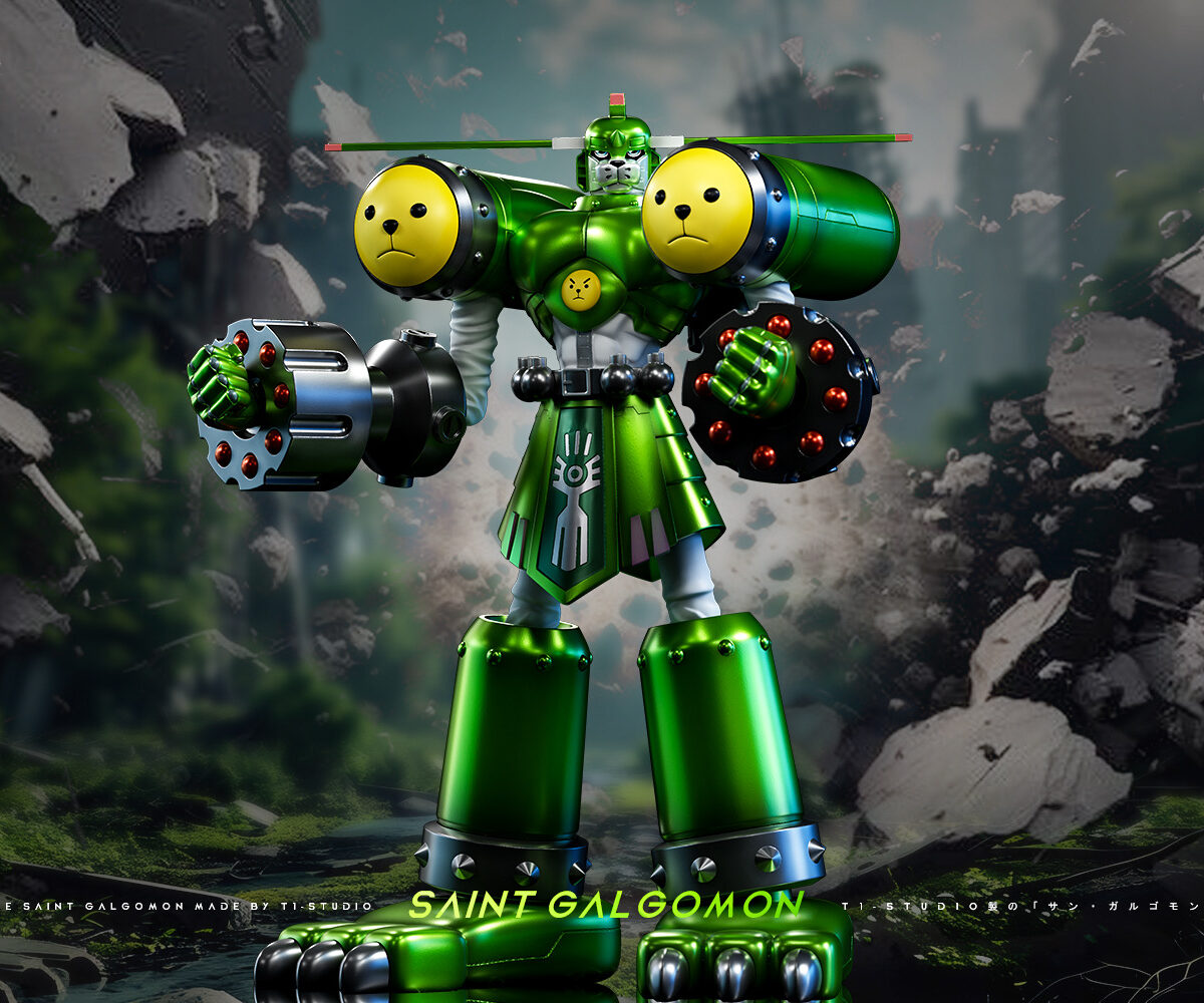 saint galgomon digimon tamers t1 studio estatua resina3