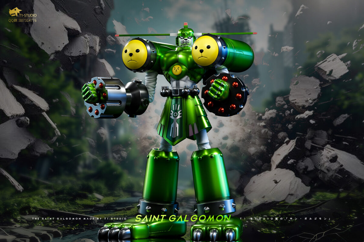 saint galgomon digimon tamers t1 studio estatua resina3