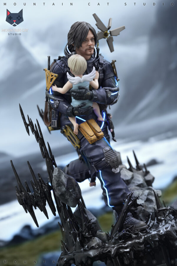 sam porter estatua 1 6 death stranding 2 mountain cat studio1