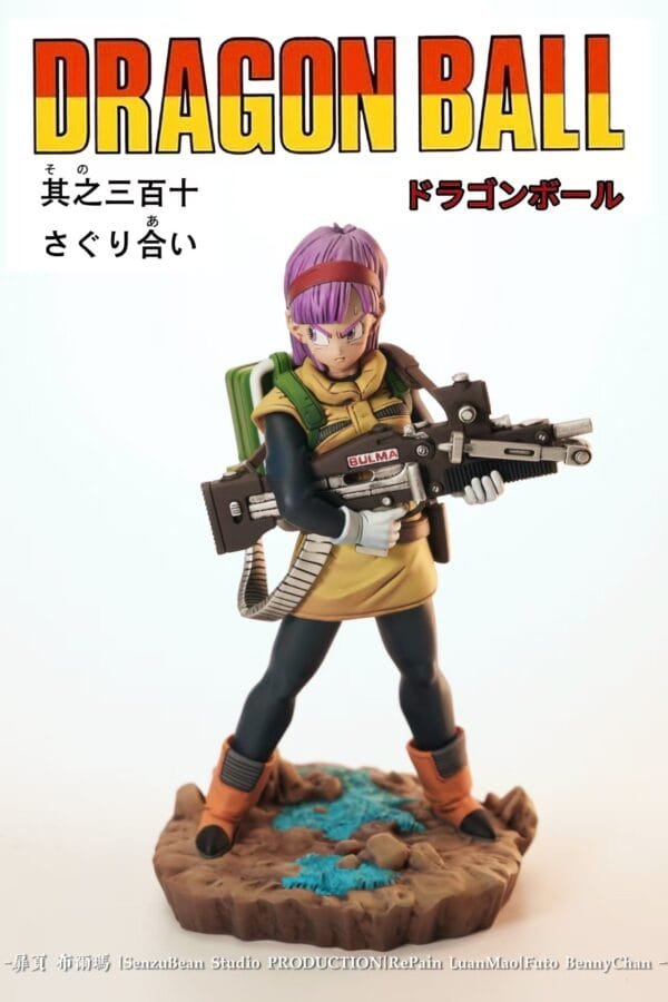 senzubean armed bulma dragon ball estatua resina3
