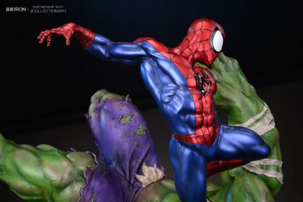 spiderman vs hulk pinjiang iron studio estatua marvel7