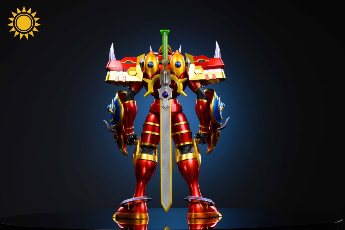 sun studio digimon frontier magnagarurumon emperorgreymon estatua resina5