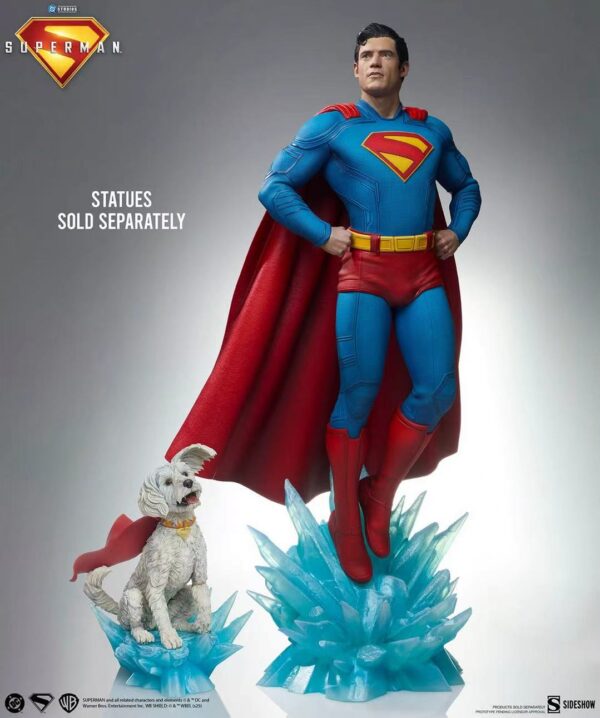 superman krypto estatua premium sideshow dc7