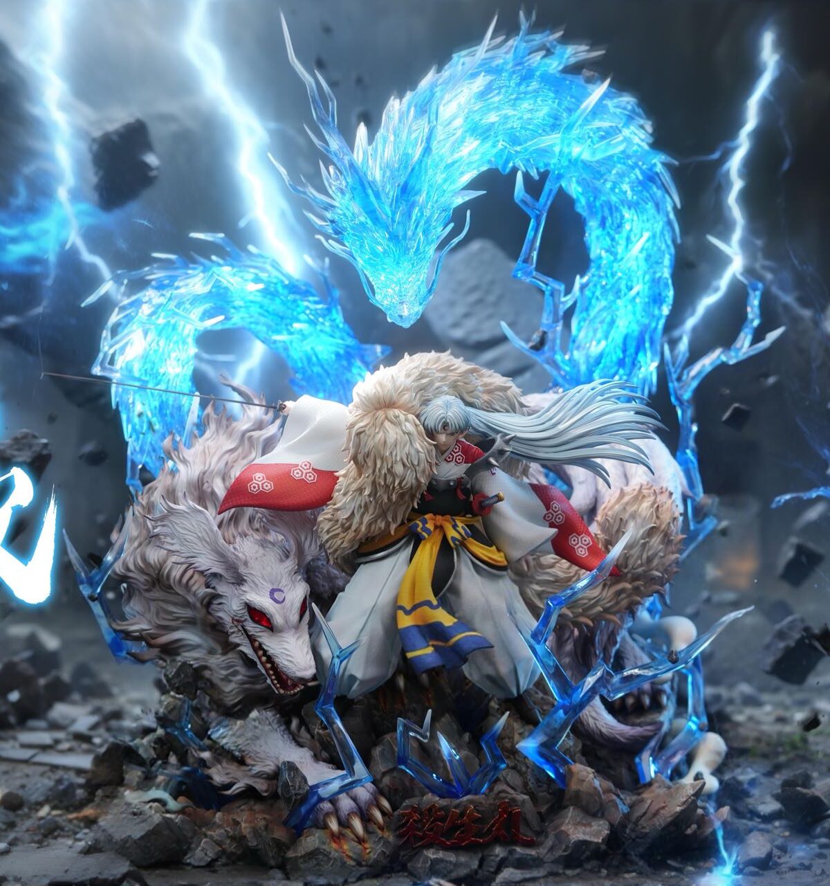 ty studio sesshomaru inuyasha estatua resina 1 69