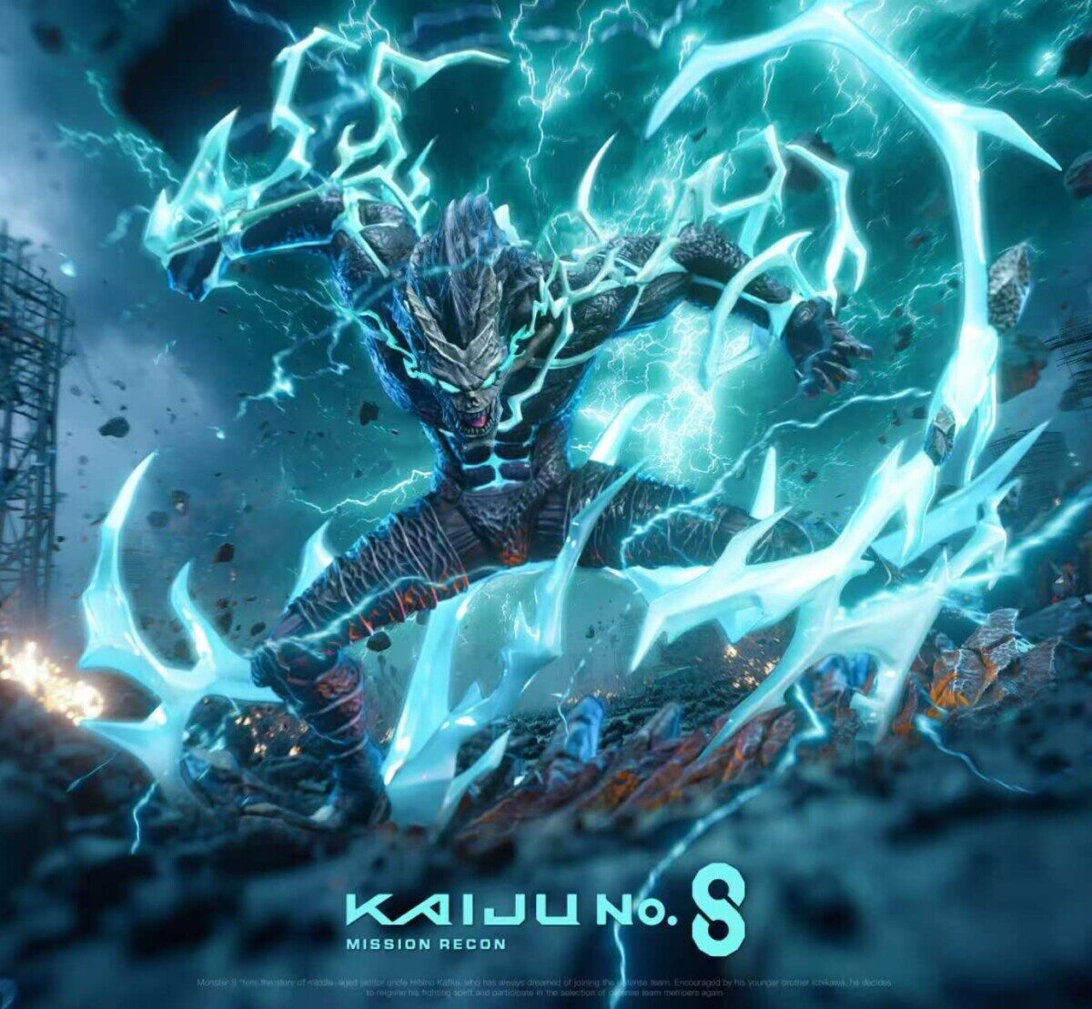 zhuoye kaiju8 hibino kafka estatua resina 1 63