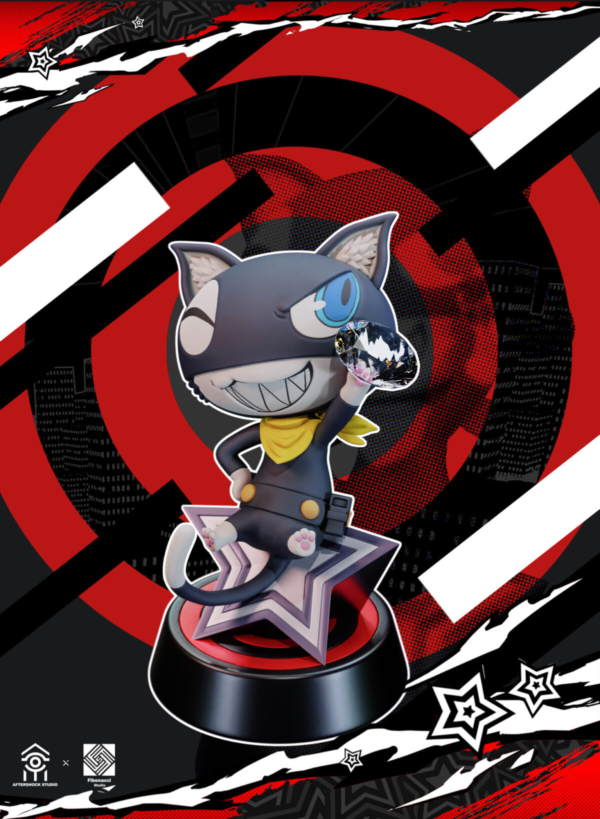 aftershock fibonacci studio persona 5 royal joker arsene estatua 1 65