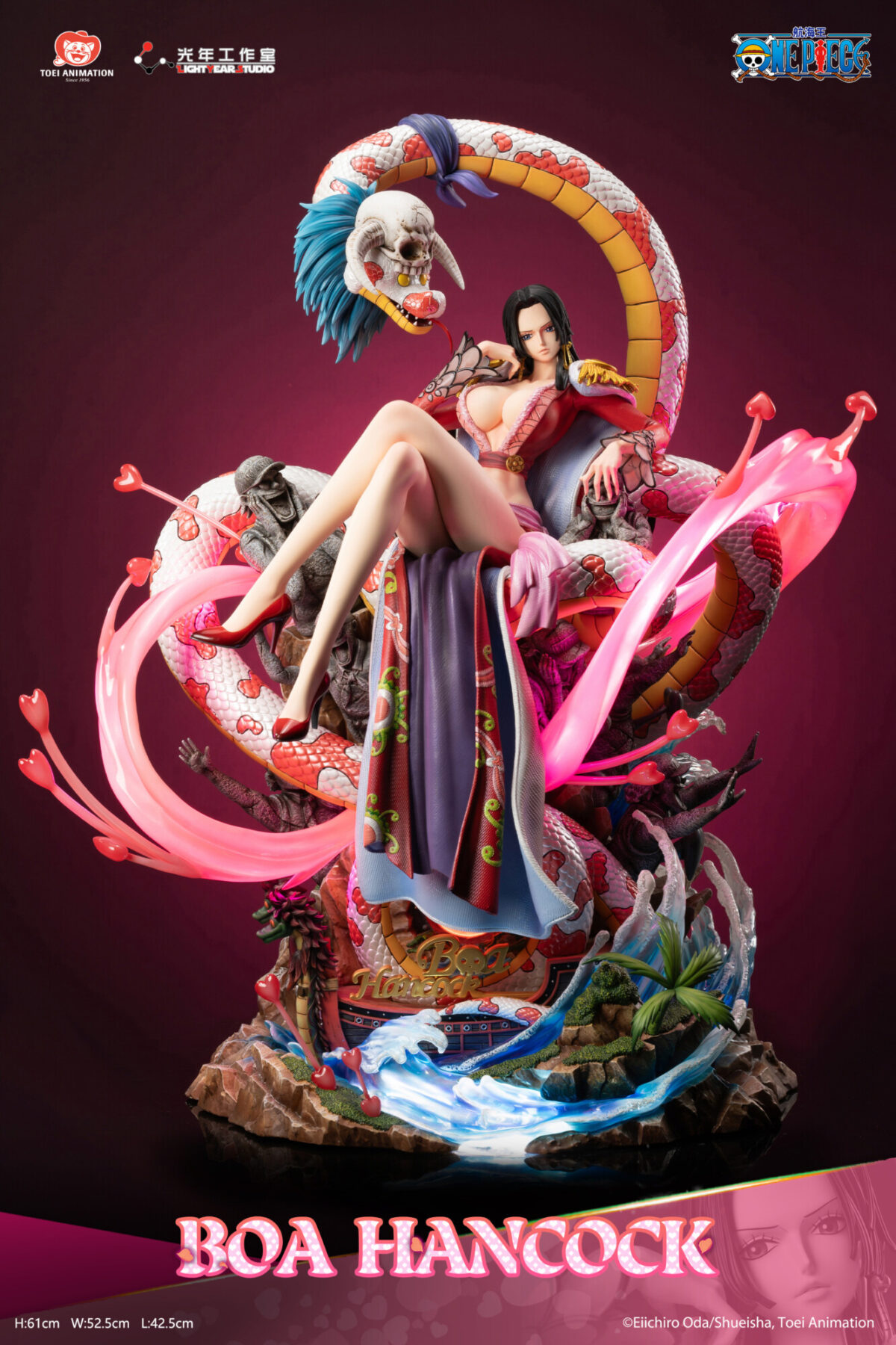 boa hancock one piece estatua resina lightyear studio toei9