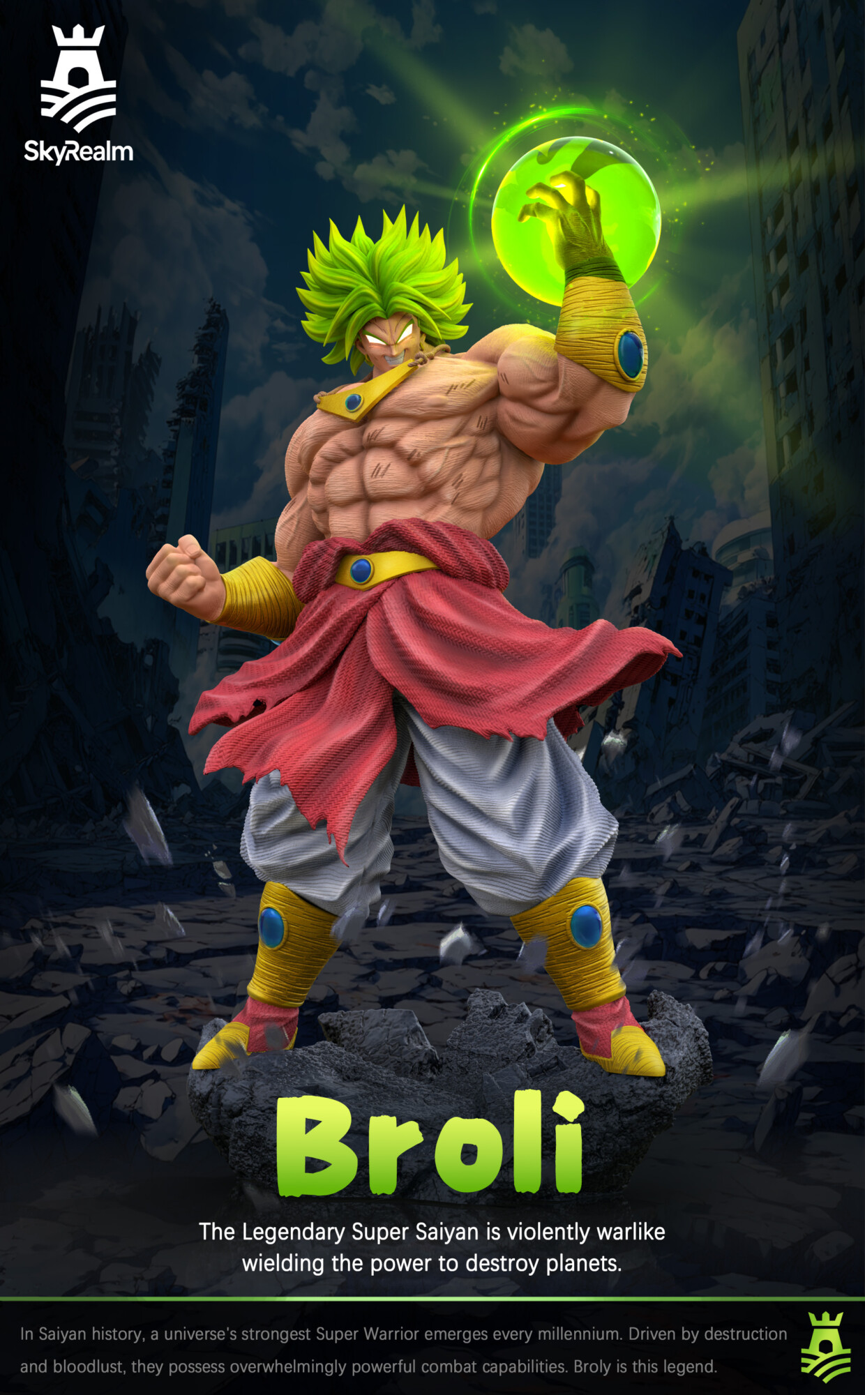broly dragon ball z estatua resina 1 6 skyrealm studio3 broly dragon ball z estatua resina 1 6 skyrealm studio3