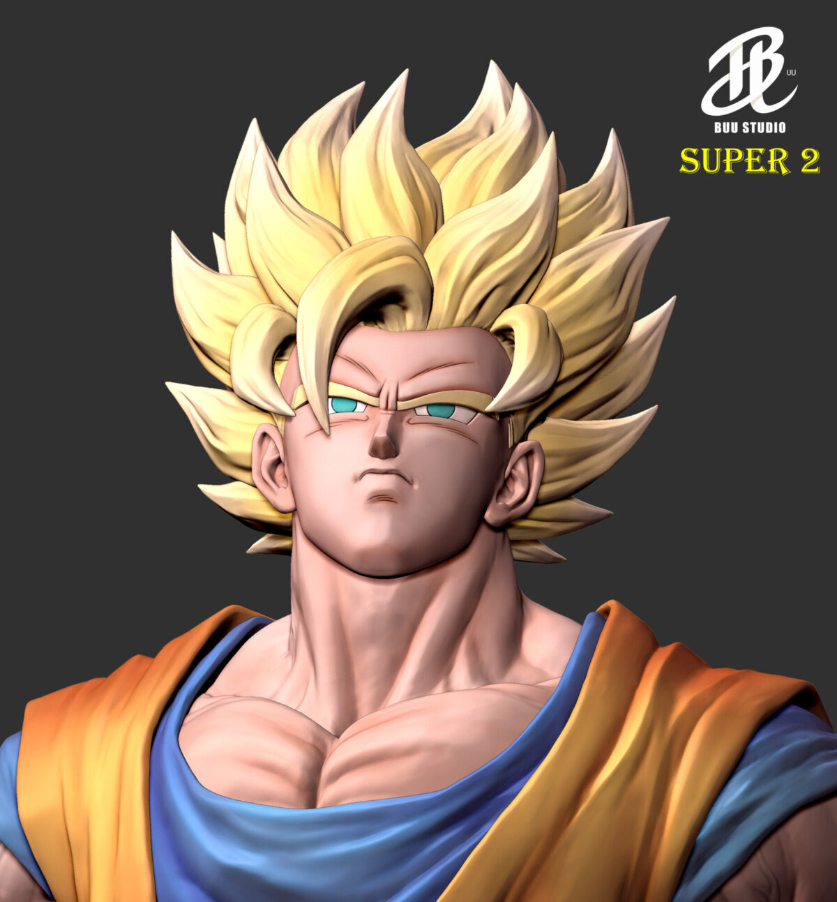 buu studio dragon ball z son goku ssj2 estatua resina 1 6 1 45