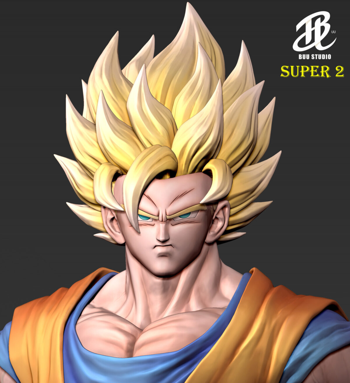 buu studio dragon ball z son goku ssj2 estatua resina 1 6 1 46