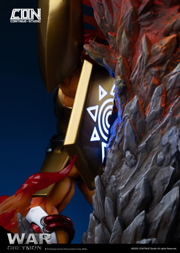 continue studio digimon adventure wargreymon estatua resina3