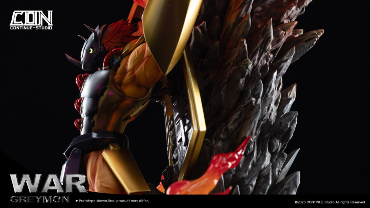 continue studio digimon adventure wargreymon estatua resina5