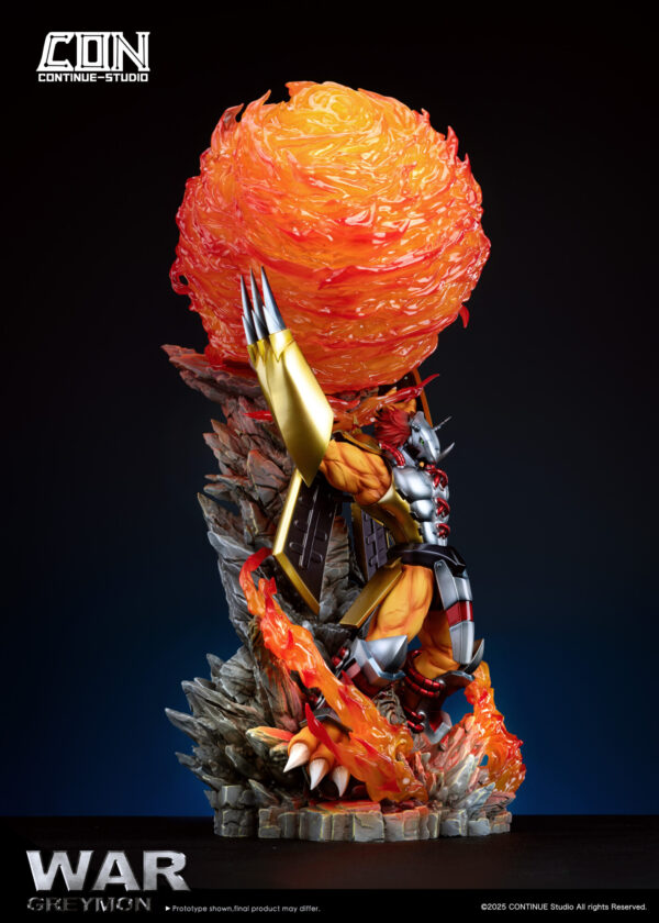 continue studio digimon adventure wargreymon estatua resina9