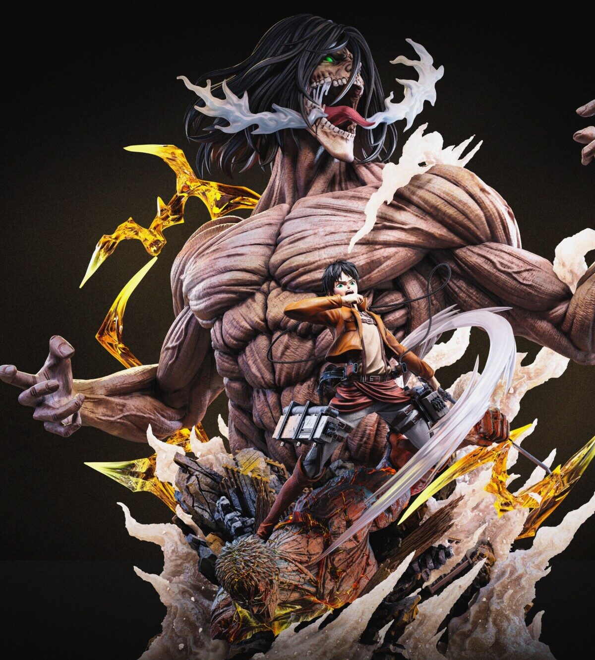 eren titan attack on titan imagination studio estatua 1 63