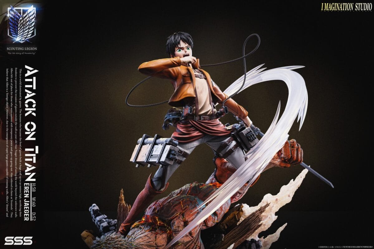 eren titan attack on titan imagination studio estatua 1 65