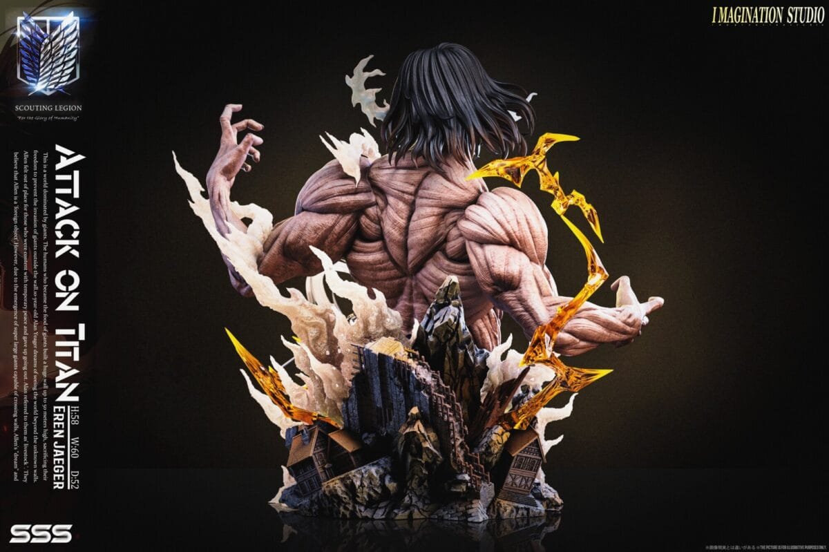 eren titan attack on titan imagination studio estatua 1 67