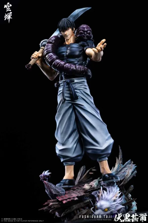Jilijia Figura Anime Fushiguro Toji Q-Version De 10cm - Modelo Sentado, Decoración Para Pasteles Y Regalo Para Fans