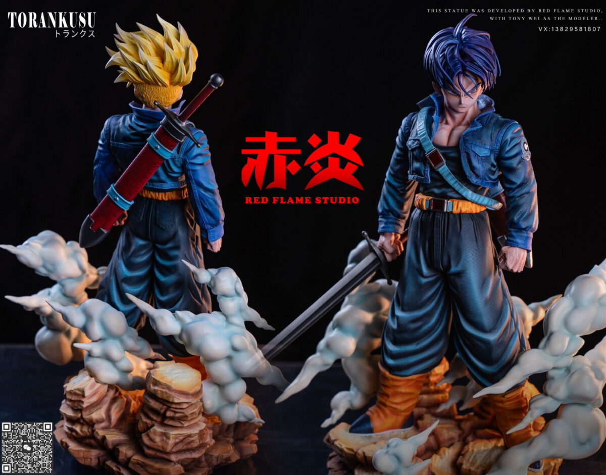 future trunks red flame studio dragon ball z estatua 1 62