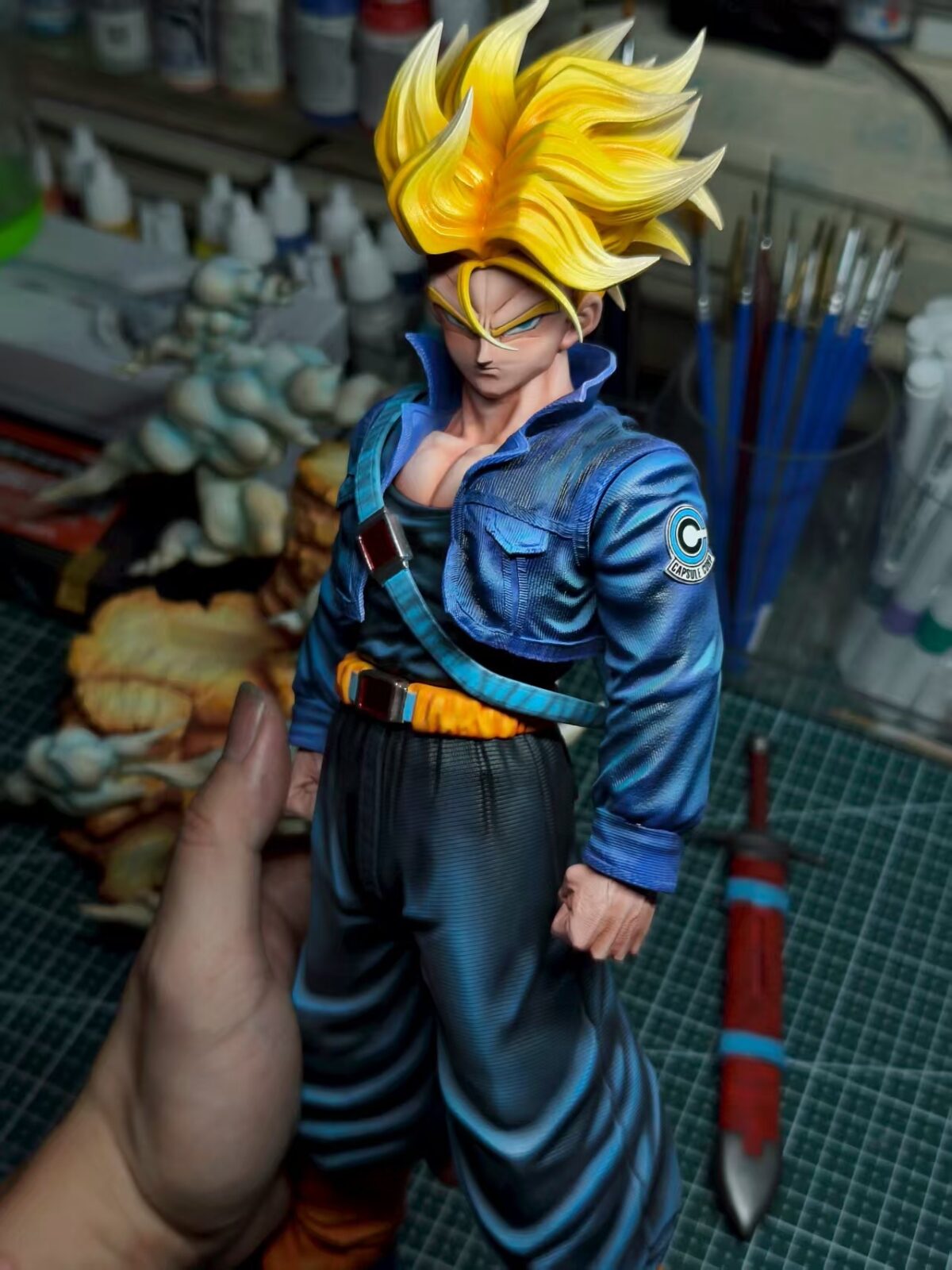 future trunks red flame studio dragon ball z estatua 1 63