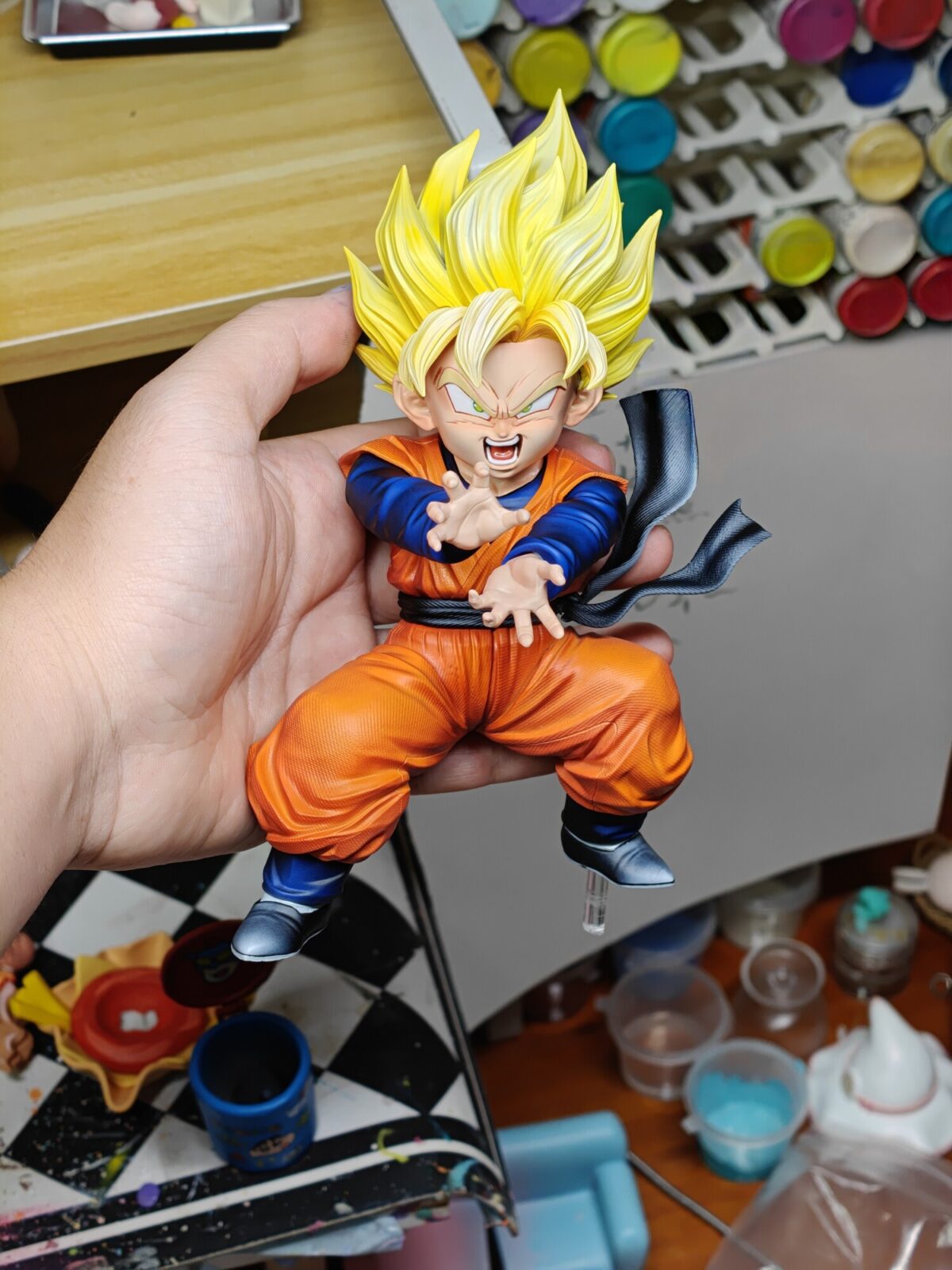 fxw studio dragon ball z son goten estatua resina 1 63