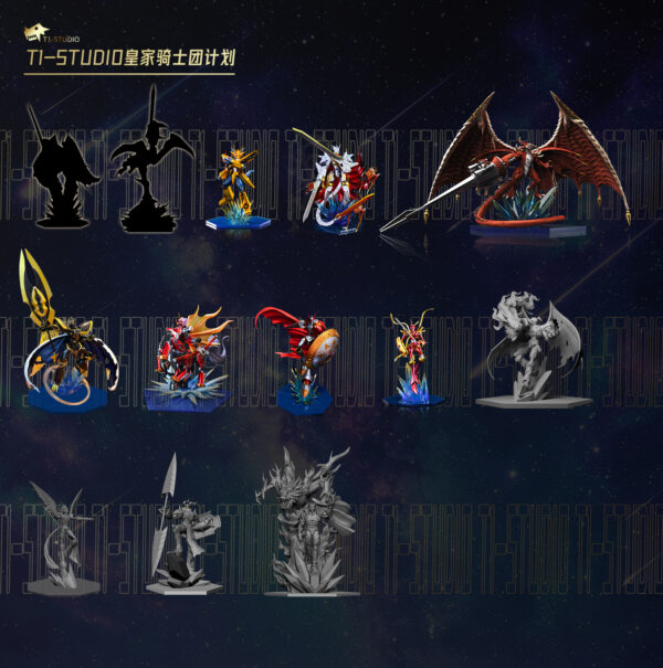 gallantmon digimon tamers estatua resina mh t1 studio1
