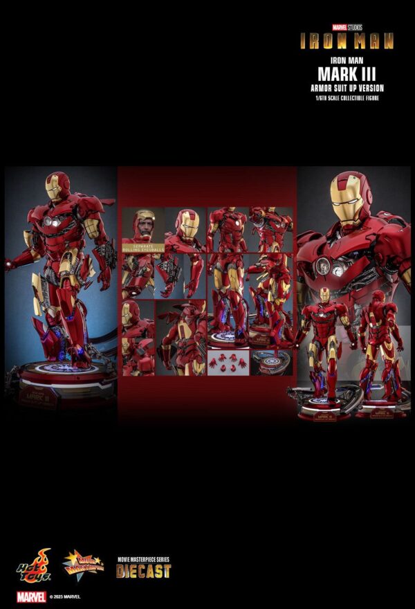 hot toys iron man mark iii armor suit up mms825d72b13