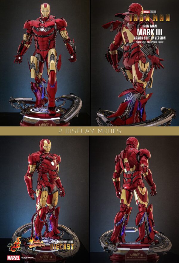 hot toys iron man mark iii armor suit up mms825d72b3