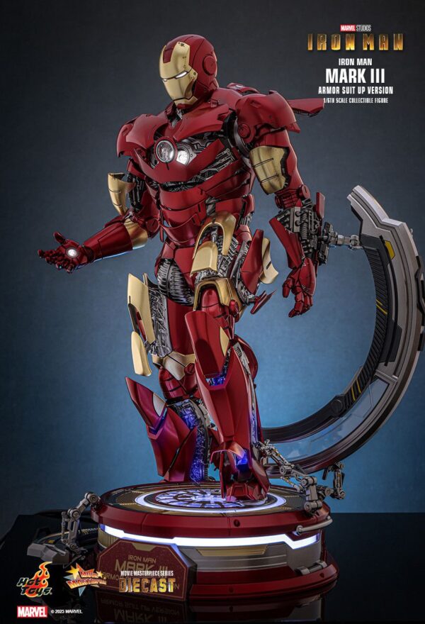 hot toys iron man mark iii armor suit up mms825d72b5