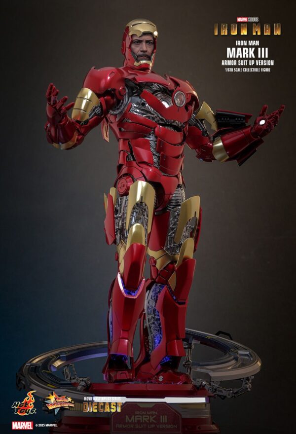 hot toys iron man mark iii armor suit up mms825d72b9