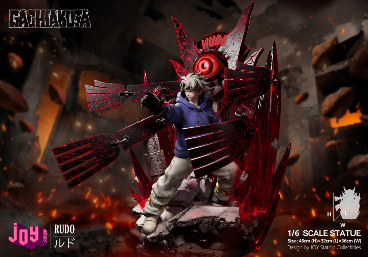 joy station gachiakuta rudo estatua resina 1 64