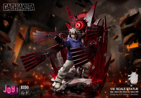 joy station gachiakuta rudo estatua resina 1 64
