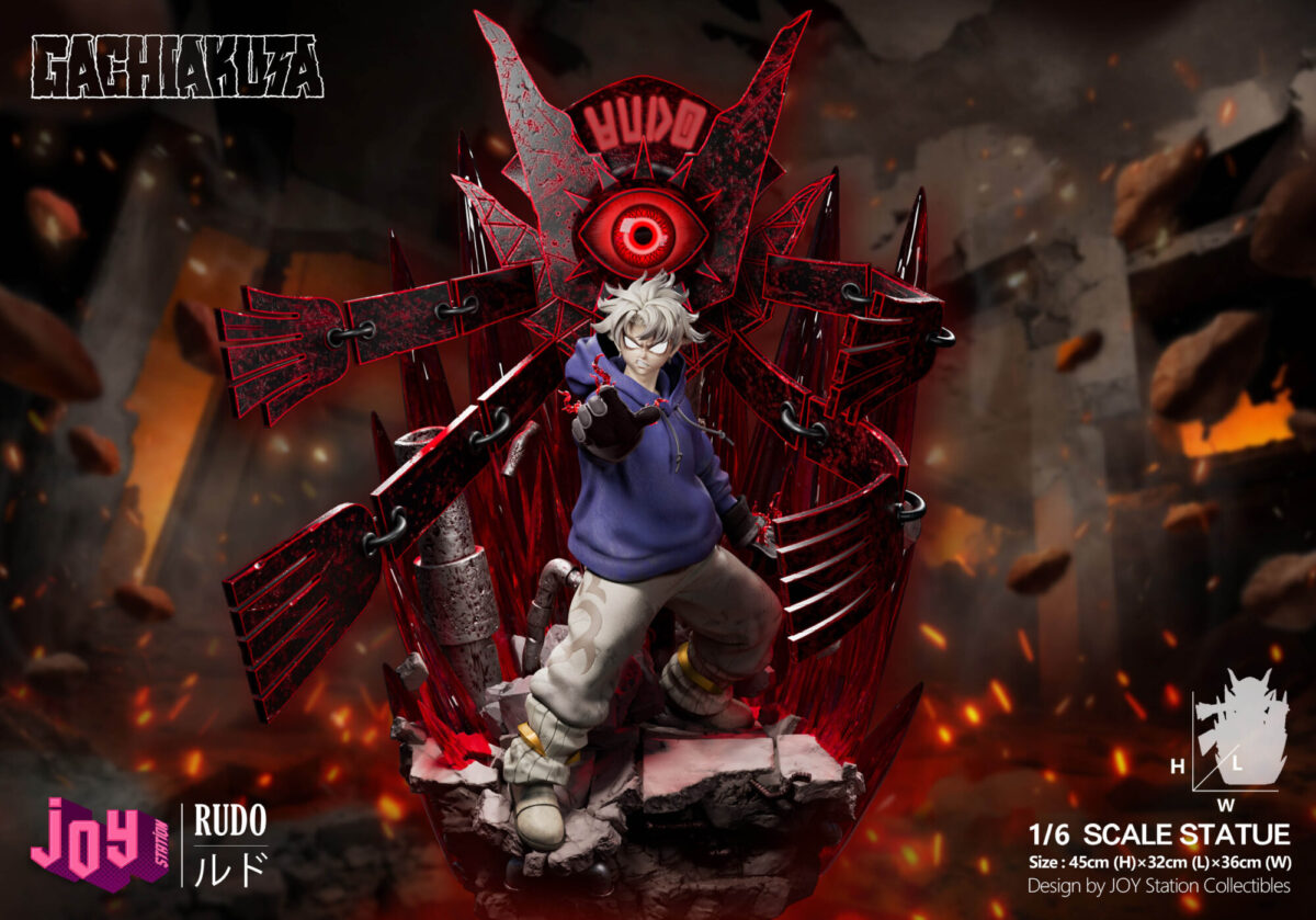 joy station gachiakuta rudo estatua resina 1 65