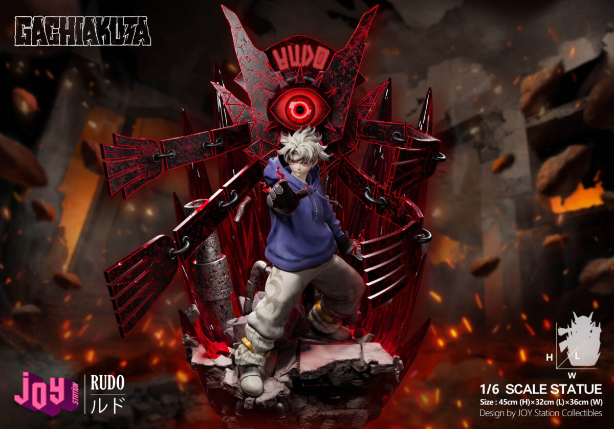joy station gachiakuta rudo estatua resina 1 66
