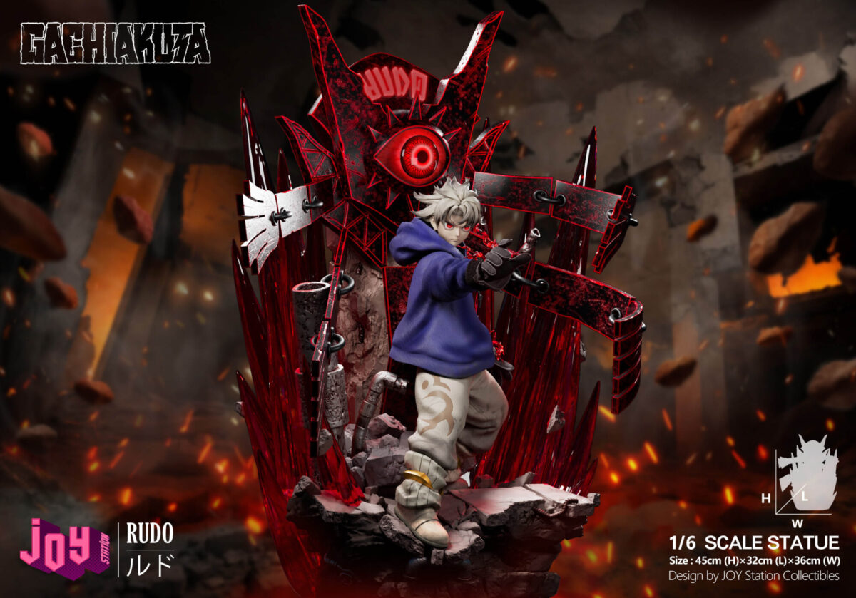 joy station gachiakuta rudo estatua resina 1 67